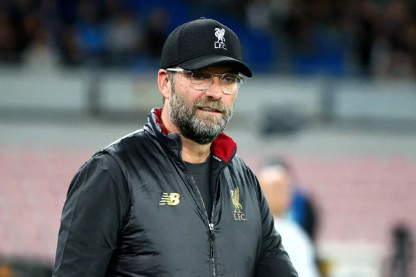 Napoli, İtalya. Uefa Şampiyonlar Ligi 2018-19 - Ssc Napoli Liverpool Fc - Jurgen Klopp Fc Liverpool teknik direktörü