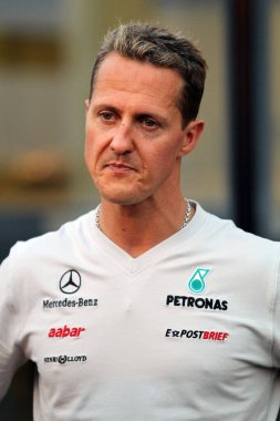 Michael Schumacher İtalya Formula 1 Grand Prix 2012 'de