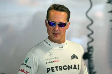 Michael Schumacher İtalya Formula 1 Grand Prix 2012 'de