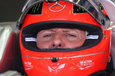 Michael Schumacher İtalya Formula 1 Grand Prix 2012 'de