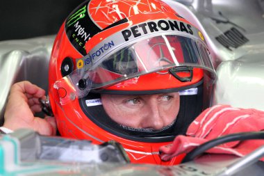 Michael Schumacher İtalya Formula 1 Grand Prix 2012 'de