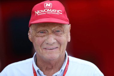 Niki Lauda during Formula 1 Gran Prix of Italy 2016 clipart