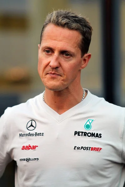 Michael Schumacher Během Formule Gran Prix Itálie 2012 — Stock fotografie
