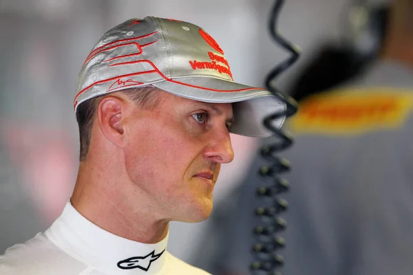 Michael Schumacher Durante Gran Premio Italia 2012 — Foto Stock