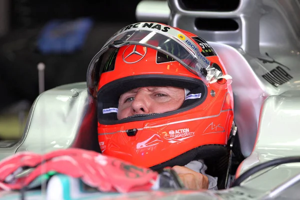 Michael Schumacher Durante Fórmula Gran Prix Itália 2012 — Fotografia de Stock