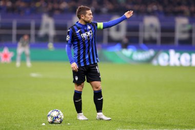 Milano, İtalya. 06 Kasım 2019. Uefa Şampiyonlar Ligi. Atalanta Calcio Manchester City Fc 'e karşı. Atalanta Bergamasca Calcio 'dan Alejandro Gomez  