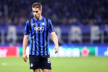 Milano, İtalya. 06 Kasım 2019. Uefa Şampiyonlar Ligi. Atalanta Calcio Manchester City Fc 'e karşı. Atalanta Bergamasca Calcio 'dan Mario Pasaliç  