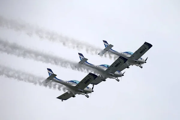 Acrobatic Team Fly Linate Air Show 2019 — Stock Photo, Image