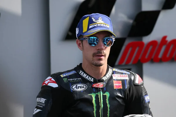 Maverick Vinales Monster Energy Yamaha End Moto Octo Grand Prix — 스톡 사진