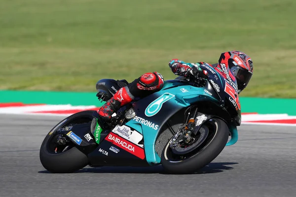 Fabio Quartararo Petronas Yamaha Srt Pista Durante Prática Livre Para — Fotografia de Stock