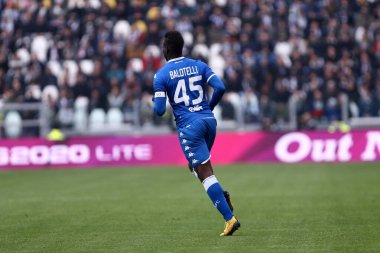 Torino, İtalya. 16 Şubat 2020. İtalyan Serisi A. Juventus Fc, Brescia Calcio 'ya karşı. Brescia Calcio 'dan Mario Balotelli.
