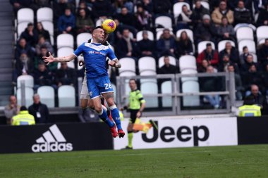 Torino, İtalya. 16 Şubat 2020. İtalyan Serisi A. Juventus Fc, Brescia Calcio 'ya karşı. Brescia Calcio 'dan Bruno Martella.