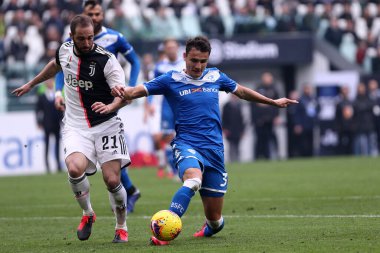 Torino, İtalya. 16 Şubat 2020. İtalyan Serisi A. Juventus Fc, Brescia Calcio 'ya karşı. Brescia Calcio 'dan Ales Mateju.