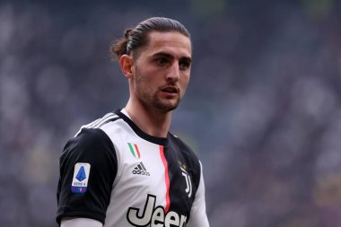 Torino, İtalya. 16 Şubat 2020. İtalyan Serisi A. Juventus Fc, Brescia Calcio 'ya karşı. Juventus FC 'den Adrien Rabiot.   