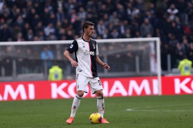 Torino, İtalya. 16 Şubat 2020. İtalyan Serisi A. Juventus Fc, Brescia Calcio 'ya karşı. Juventus FC 'den Daniele Rugani..   