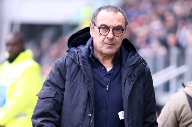 Torino, İtalya. 16 Şubat 2020. İtalyan Serisi A. Juventus Fc, Brescia Calcio 'ya karşı. Maurizio Sarri, Juventus FC 'nin koçu. .   
