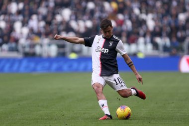 Torino, İtalya. 16 Şubat 2020. İtalyan Serisi A. Juventus Fc, Brescia Calcio 'ya karşı. Juventus FC 'den Paulo Dybala.   