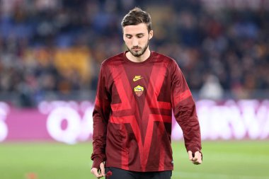 Roma, İtalya. 12 Ocak 2020. İtalyan Serisi A. Roma, Juventus Fc 'e karşı. Romanlar İçin Bryan Cristante.