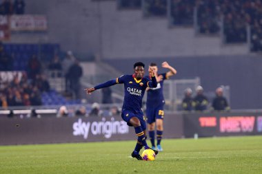 Roma, İtalya. 12 Ocak 2020. İtalyan Serisi A. Roma, Juventus Fc 'e karşı. Romanların Amadou Diawara 'sı.