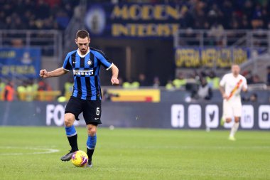 Milano, İtalya. 6 Aralık 2019. İtalyan Serisi A. Fc Internazionale, Roma 'ya karşı. FC Internazionale 'den Stefan De Vrij.