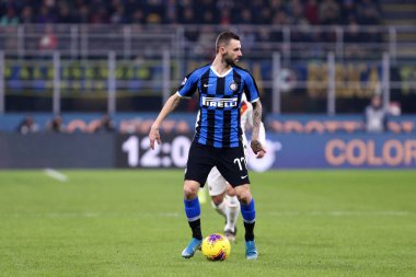 Milano, İtalya. 6 Aralık 2019. İtalyan Serisi A. Fc Internazionale, Roma 'ya karşı. FC Internazionale 'den Marcelo Brozoviç.