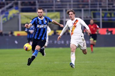 Milano, İtalya. 6 Aralık 2019. İtalyan Serisi A. Fc Internazionale, Roma 'ya karşı. FC Internazionale 'den Stefan De Vrij.