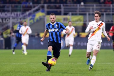 Milano, İtalya. 6 Aralık 2019. İtalyan Serisi A. Fc Internazionale, Roma 'ya karşı. FC Internazionale 'den Stefan De Vrij.