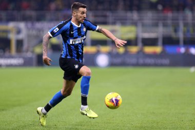 Milano, İtalya. 6 Aralık 2019. İtalyan Serisi A. Fc Internazionale, Roma 'ya karşı. FC Internazionale 'den Matias Vecino.