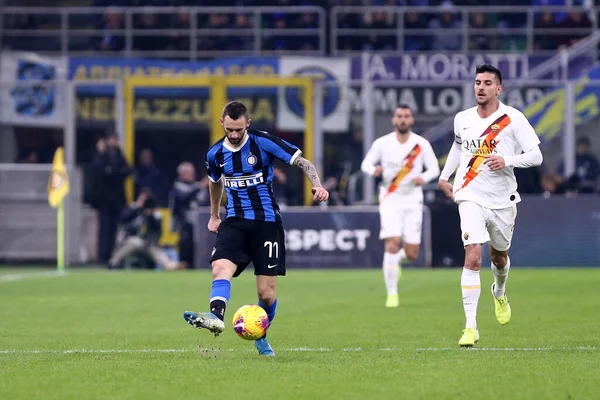 Milano Italia Dicembre 2019 Serie Internazionale Roma Marcelo Brozovic Del — Foto Stock