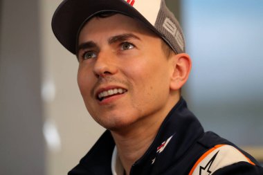 Repsol Honda Takımı 'ndan Jorge Lorenzo İtalya GP Oakley Grand Prix' sinin arifesinde. 