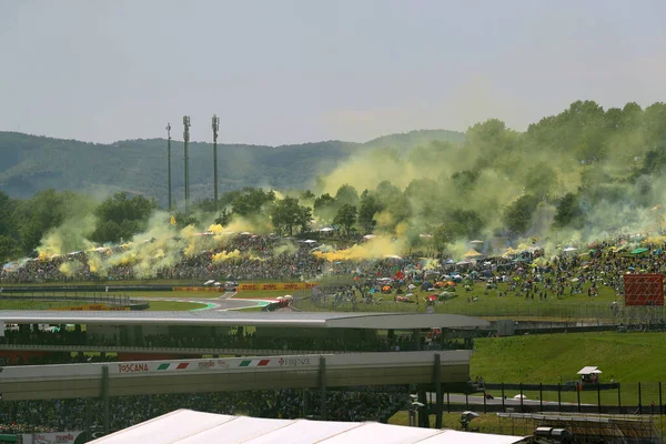 Partidarios Valentino Rossi Durante Gran Premio Moto Oakley Italia — Foto de Stock