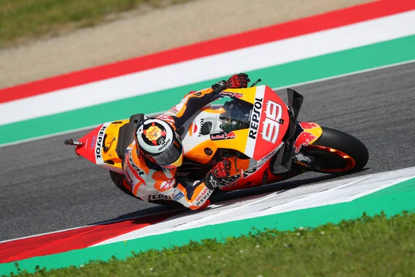 Jorge Lorenzo Repsol Honda Team Pista Durante Gran Premio Italia —  Fotos de Stock