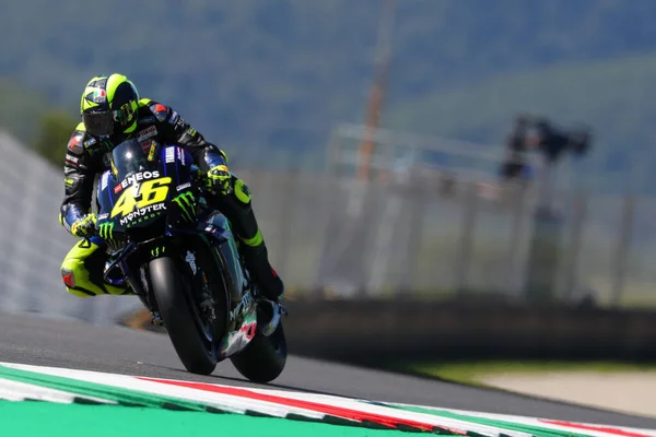 Valentino Rossi Της Monster Energy Yamaha Καλό Δρόμο Κατά Διάρκεια — Φωτογραφία Αρχείου