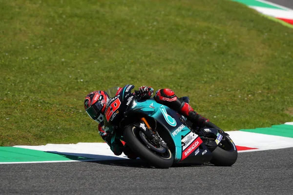 Fabio Quartararo Petronas Yamaha Srt Pista Durante Prática Livre Para — Fotografia de Stock