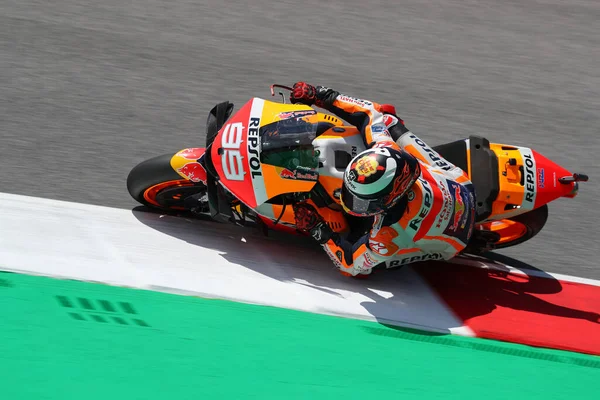 Jorge Lorenzo Equipa Honda Repsol Pista Durante Qualificação Para Grande — Fotografia de Stock