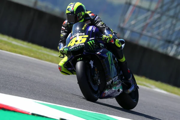 Valentino Rossi Von Monster Energy Yamaha Auf Der Strecke Freien — Stockfoto