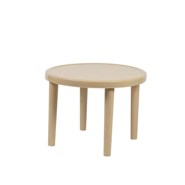 Table Plastique Avec Fond Blanc — Photo