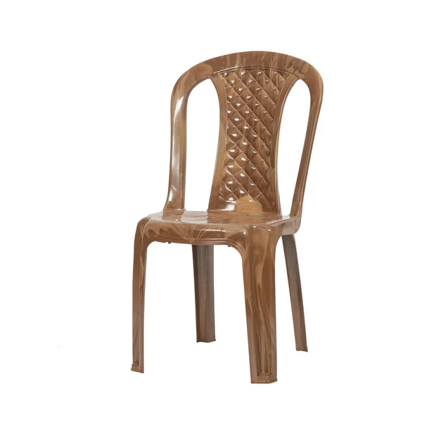 Cadeira Plástico Com Fundo Branco — Fotografia de Stock