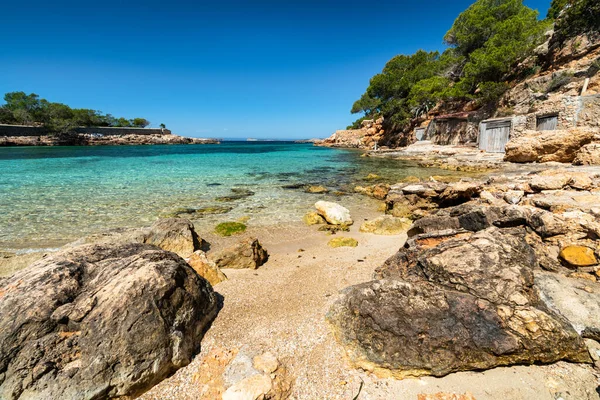 Ibiza Strand Cala Gracio Strand Gelegen Het Westen Van Ibzia — Stockfoto