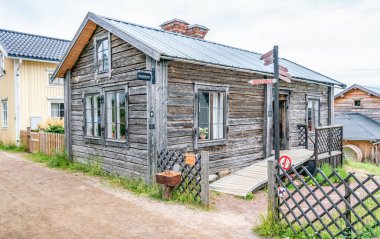 Ulvon, Sweden - JULY 23, 2019: Local Museum for Ulvon heritage, the heart of the High Coast clipart