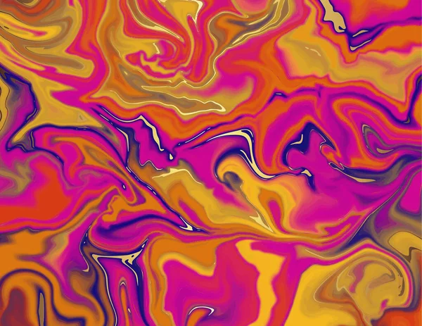 Golden Purple Red Yellow Marble Abstraktní Vzor Moderní Originální Tekuté — Stockový vektor