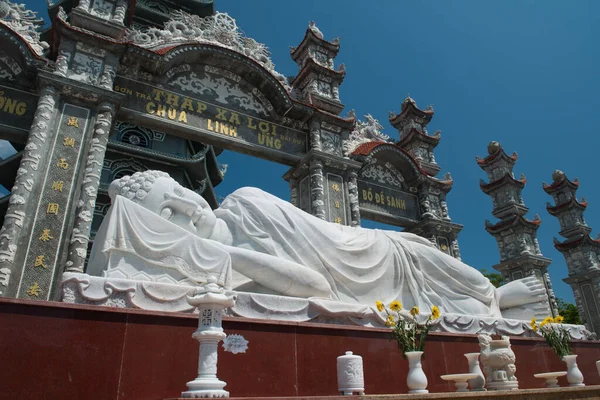 Nang Vietnam Linh Ung Pagoda Berömd Turist Och Religiös Destination — Stockfoto