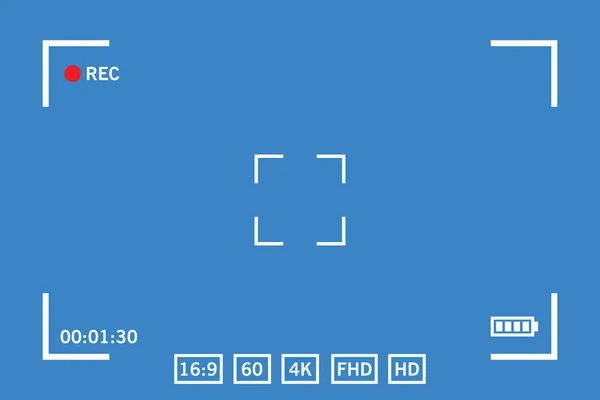 Moderne digitale videocamera matglas — Stockvector