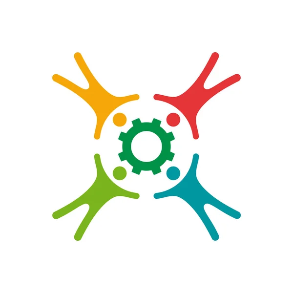Ikona Podpora logo — Stockový vektor