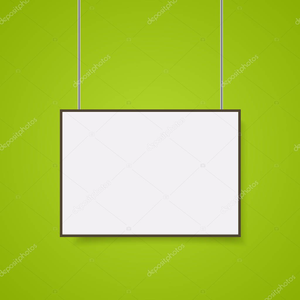 Download Empty White A4 Sized Vector Paper Mockup Hanging With Paper Clips Show Your Flyers Brochures Headlines Etc With This Highly Detailed Realistic Design Template Element Premium Vector In Adobe Illustrator Ai PSD Mockup Templates