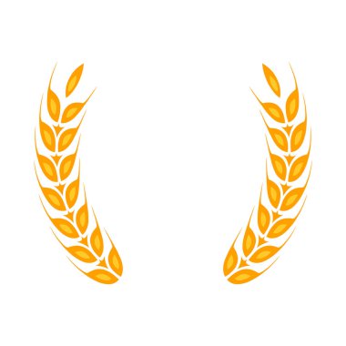 Altın defne çelengi - kazanan bir sembolü. Buğday kulakları simgesi.