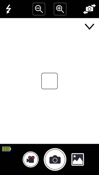 Pantalla de enfoque de cámara de smartphone moderno — Archivo Imágenes Vectoriales