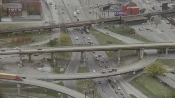 Γέφυρες Αυτοκινητόδρομο Πυροβόλησε Από Ψηλά Στο Louis — Αρχείο Βίντεο