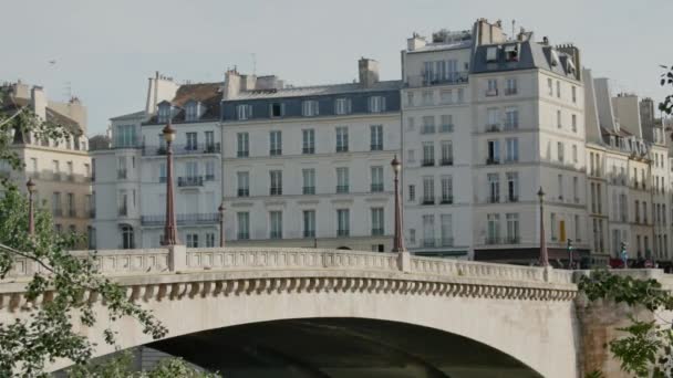 Olika Bilder Pont Tournelle Paris — Stockvideo