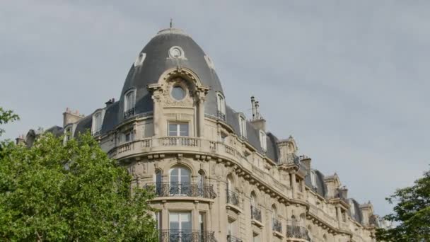 Vários Tiros Edifícios Paris Haussman — Vídeo de Stock